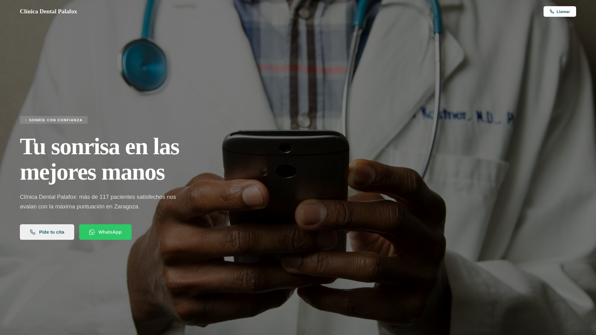 website screenshot of https://clinica-dental-palafox.pages.dev/