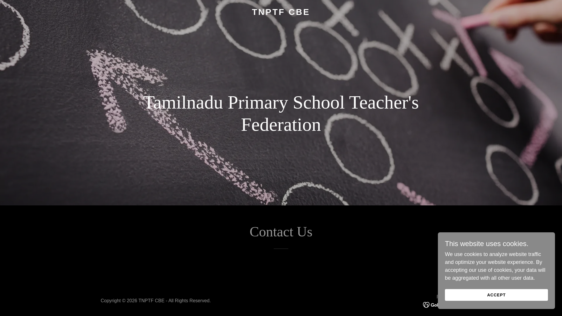 website screenshot of https://tnptfcbe.in/