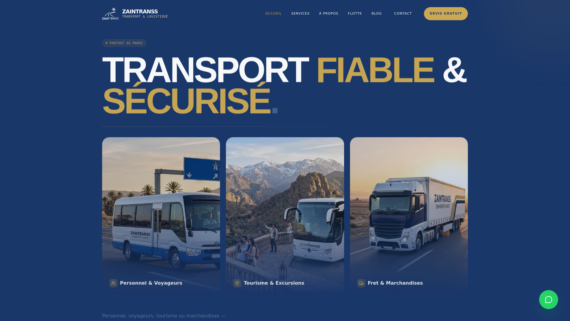 website screenshot of https://zaintranss.pages.dev/