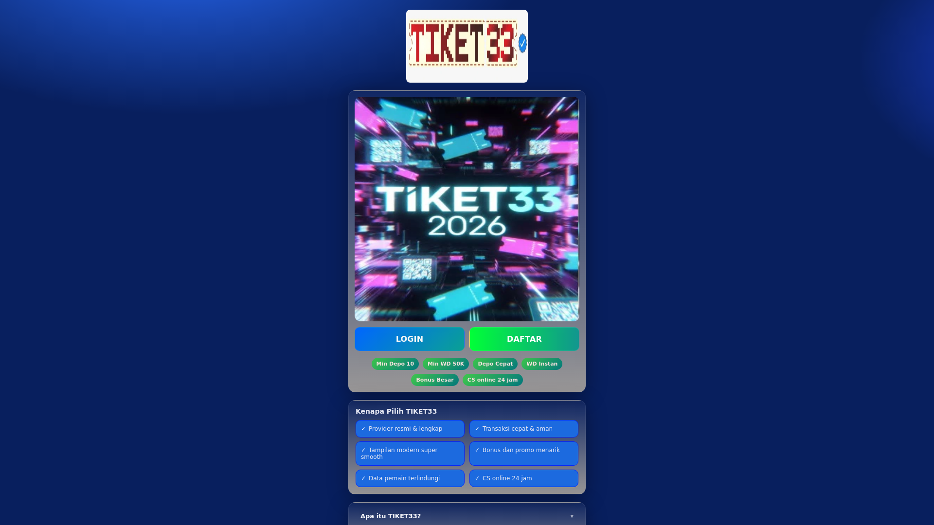 website screenshot of https://tiketqriss.pages.dev/