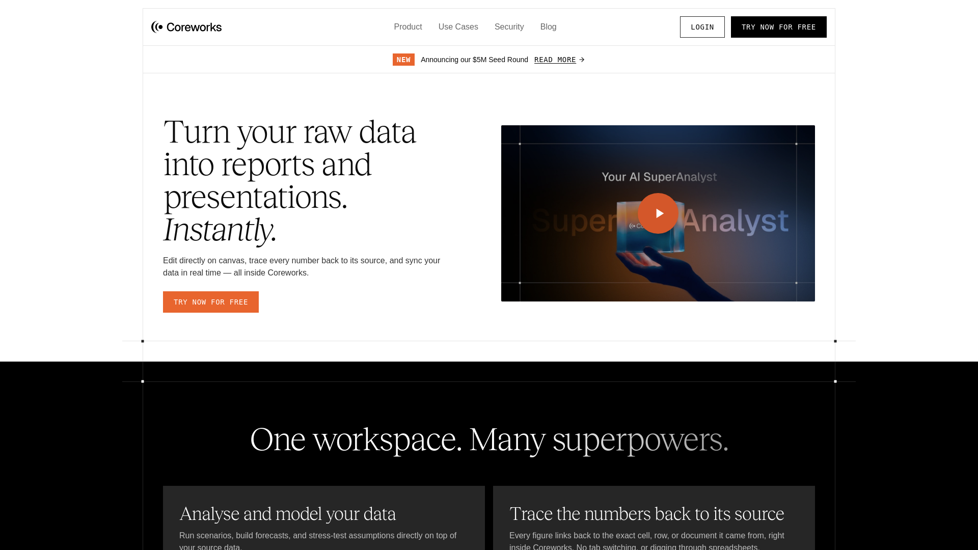 website screenshot of https://usecoreworkstoday.com/