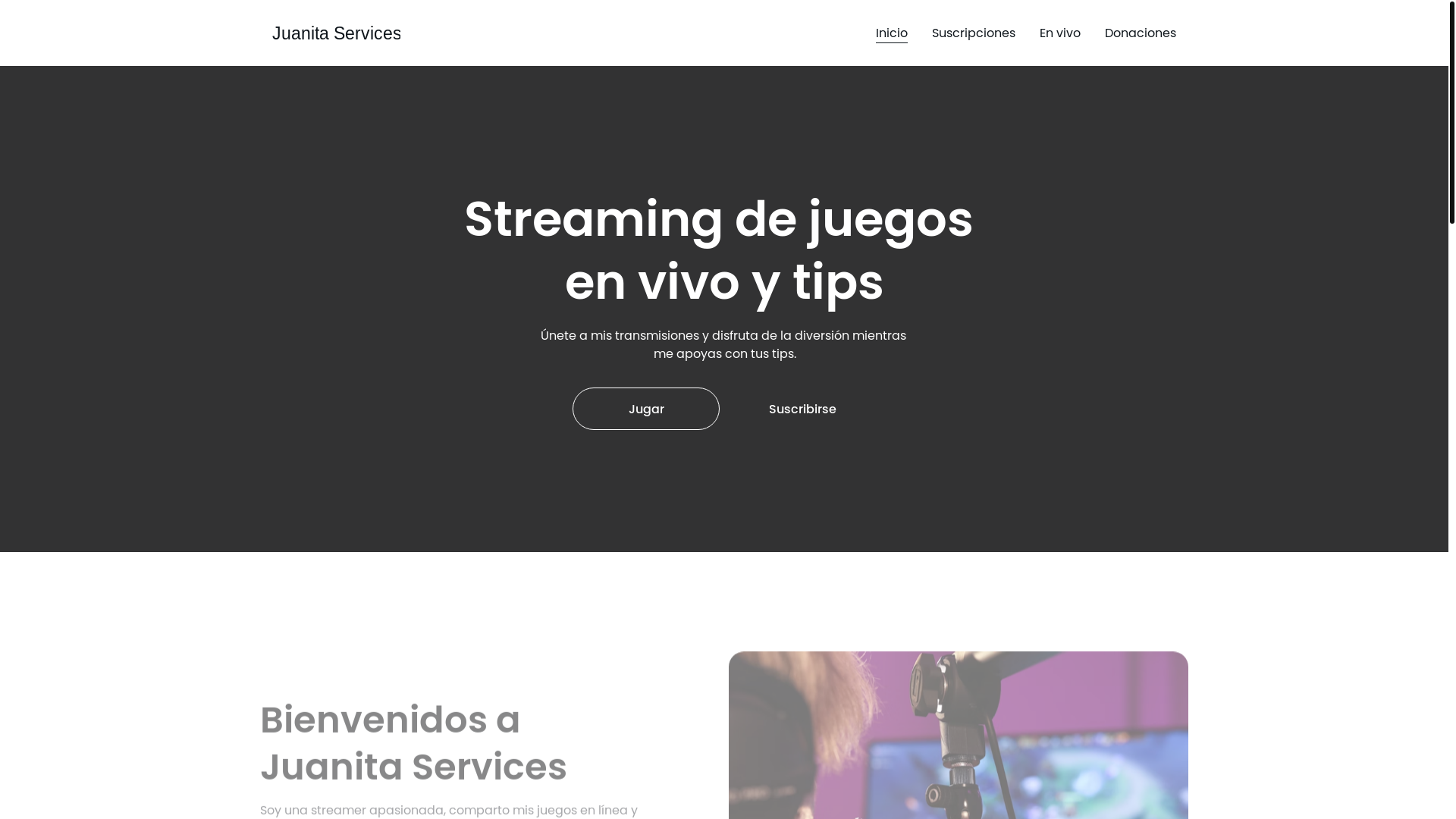 website screenshot of https://juanitaservicesau.com/