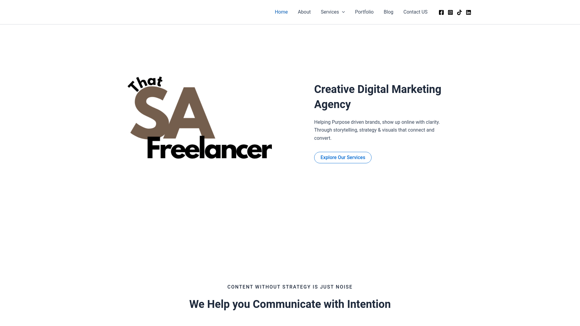 website screenshot of https://thatsafreelancer.com