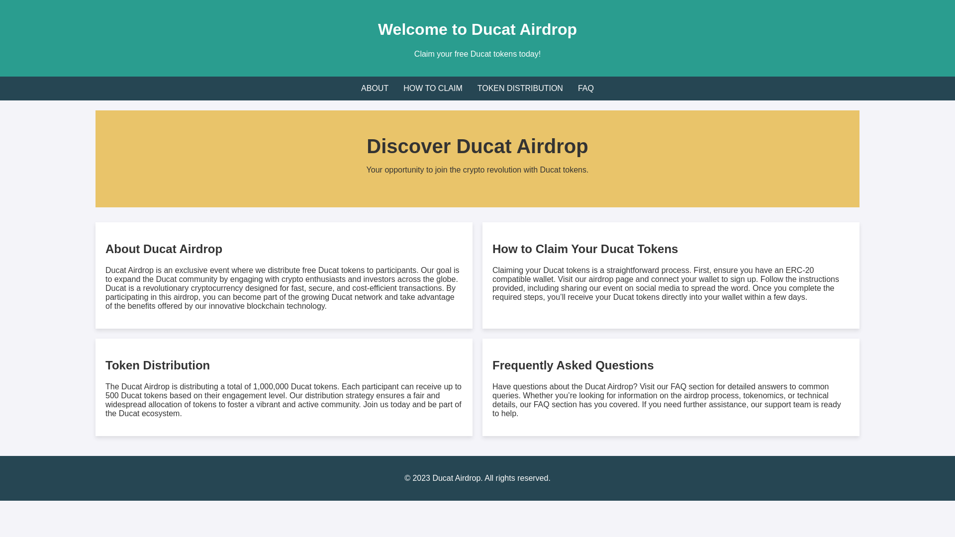website screenshot of https://airdrop-ducat.live/
