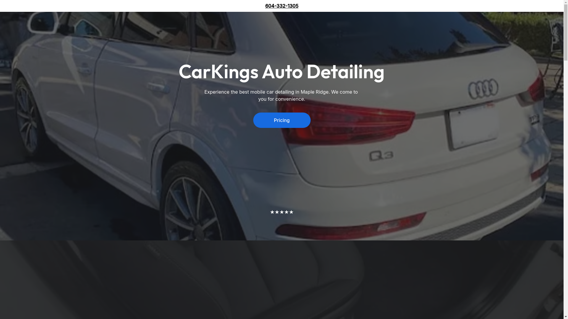 website screenshot of https://carkingsautodetailing.site/