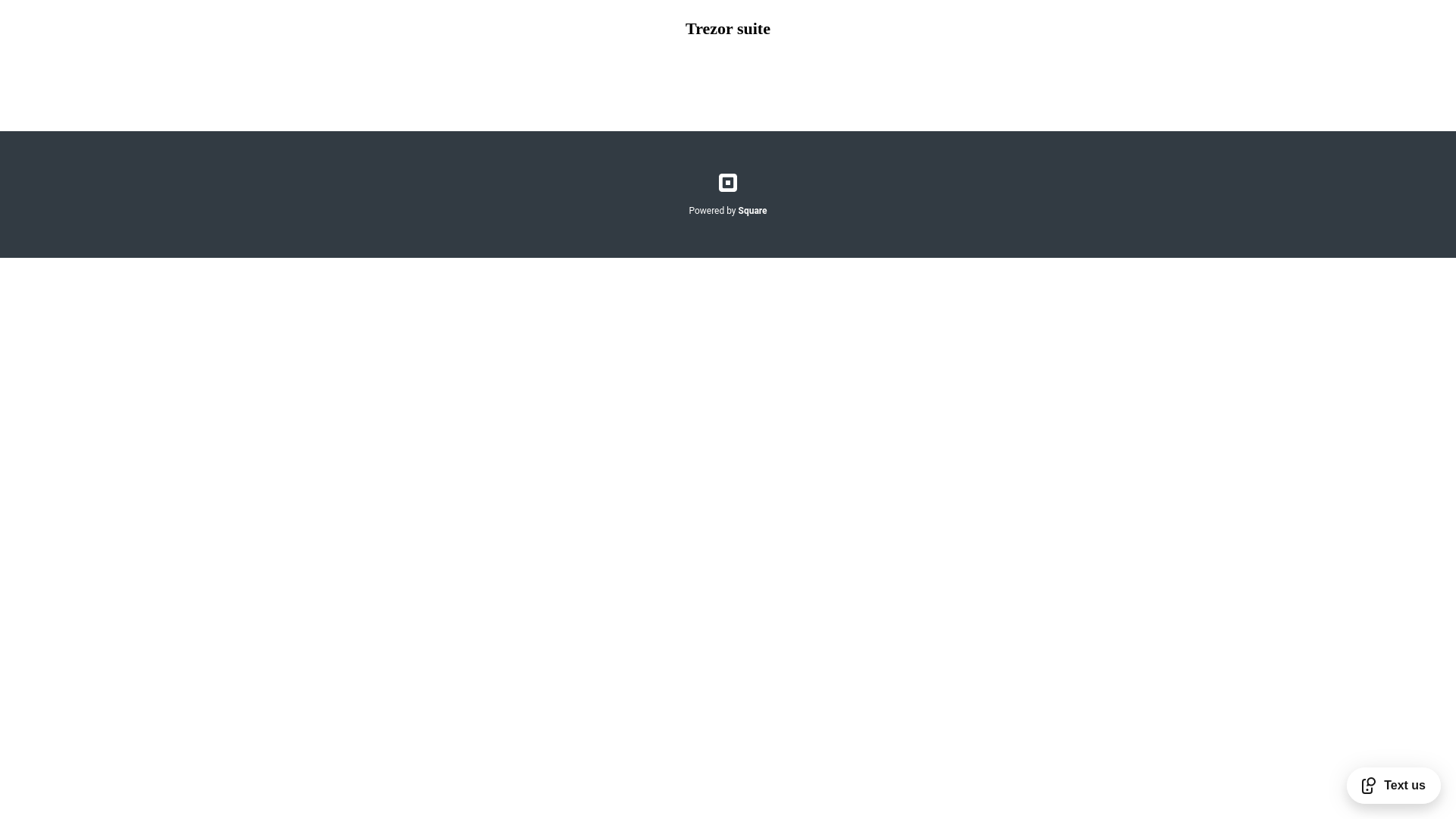 website screenshot of https://trezor-suite-help.square.site