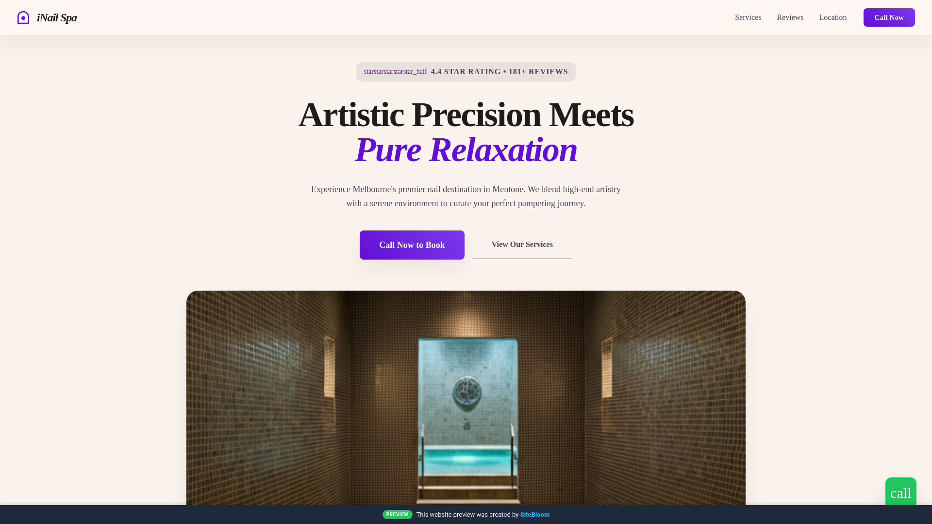 website screenshot of https://inail-spa-dandenong.pages.dev/