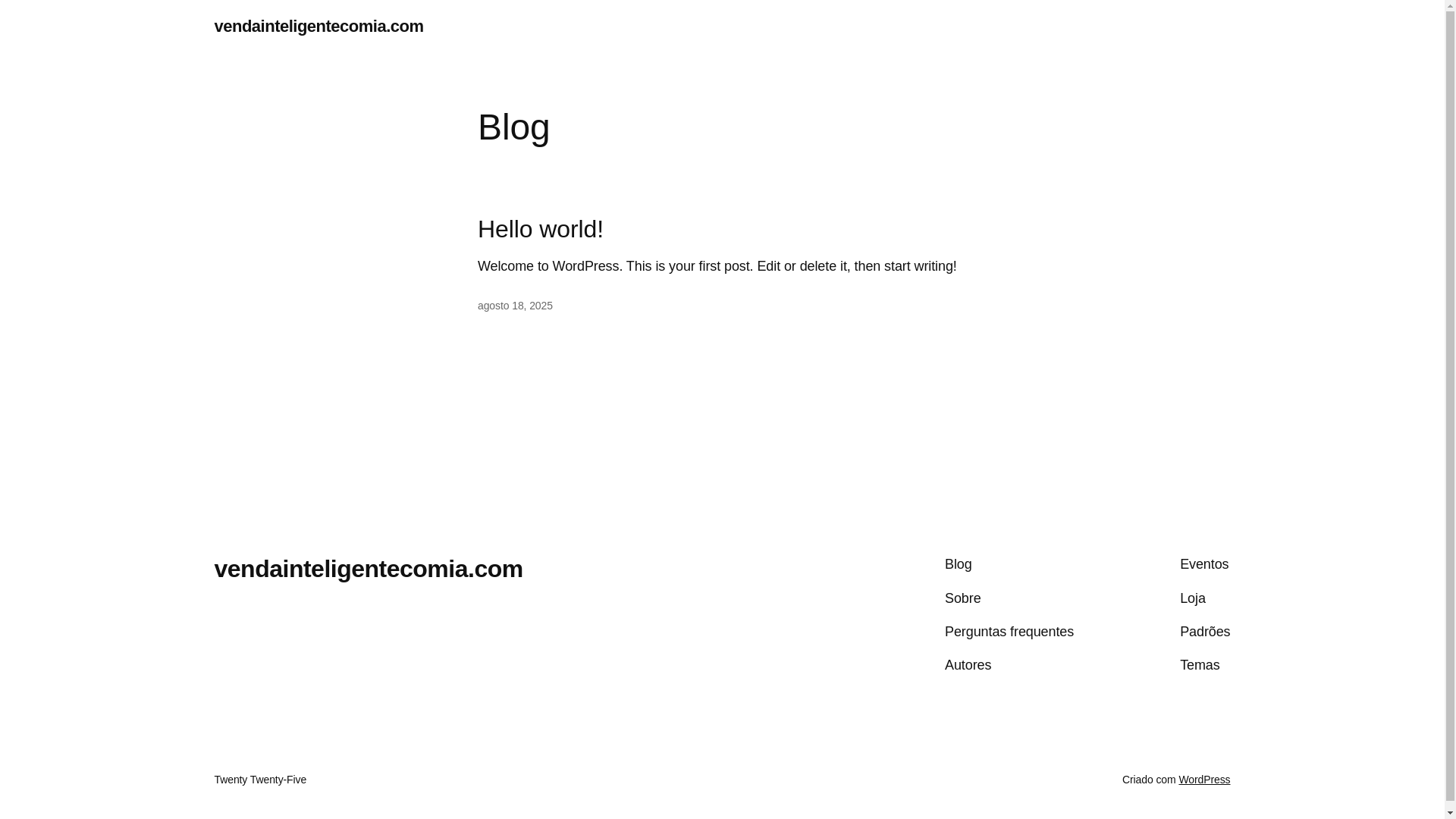 website screenshot of https://vendainteligentecomia.com/