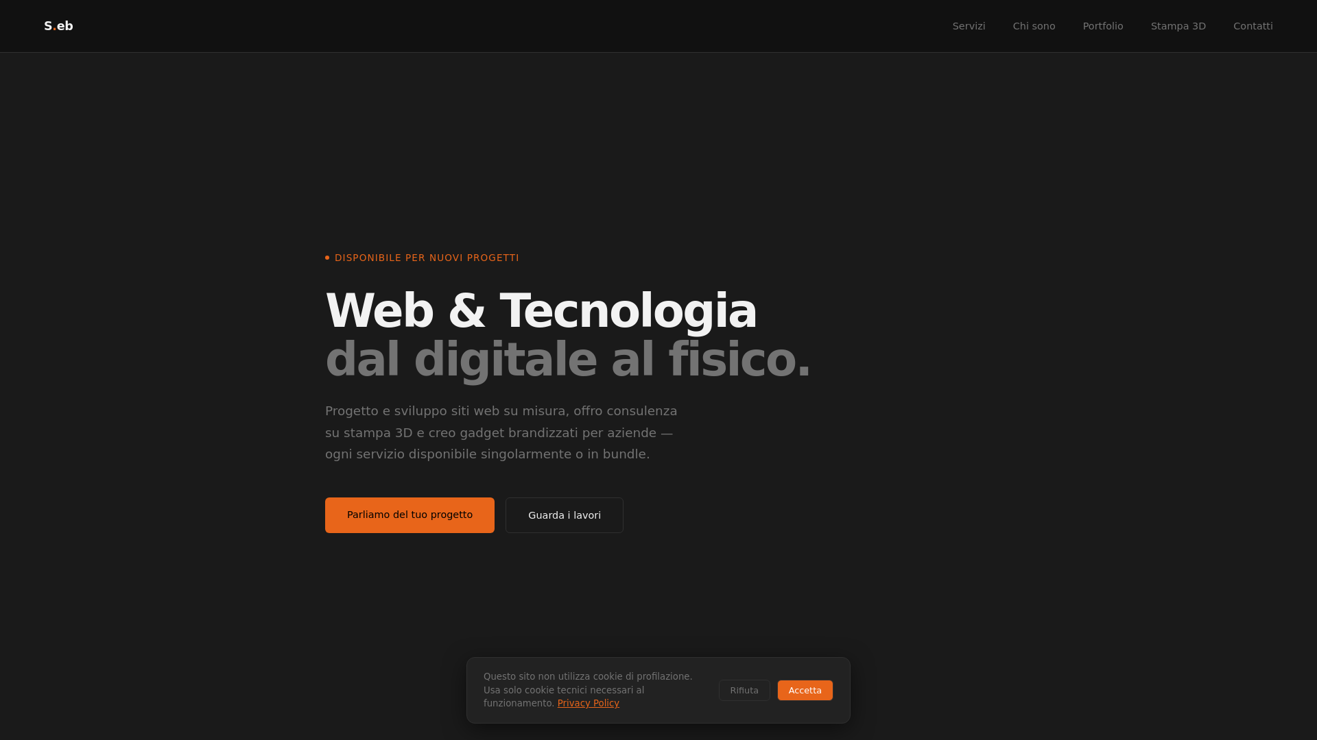 website screenshot of https://sebastianocarlino.dev