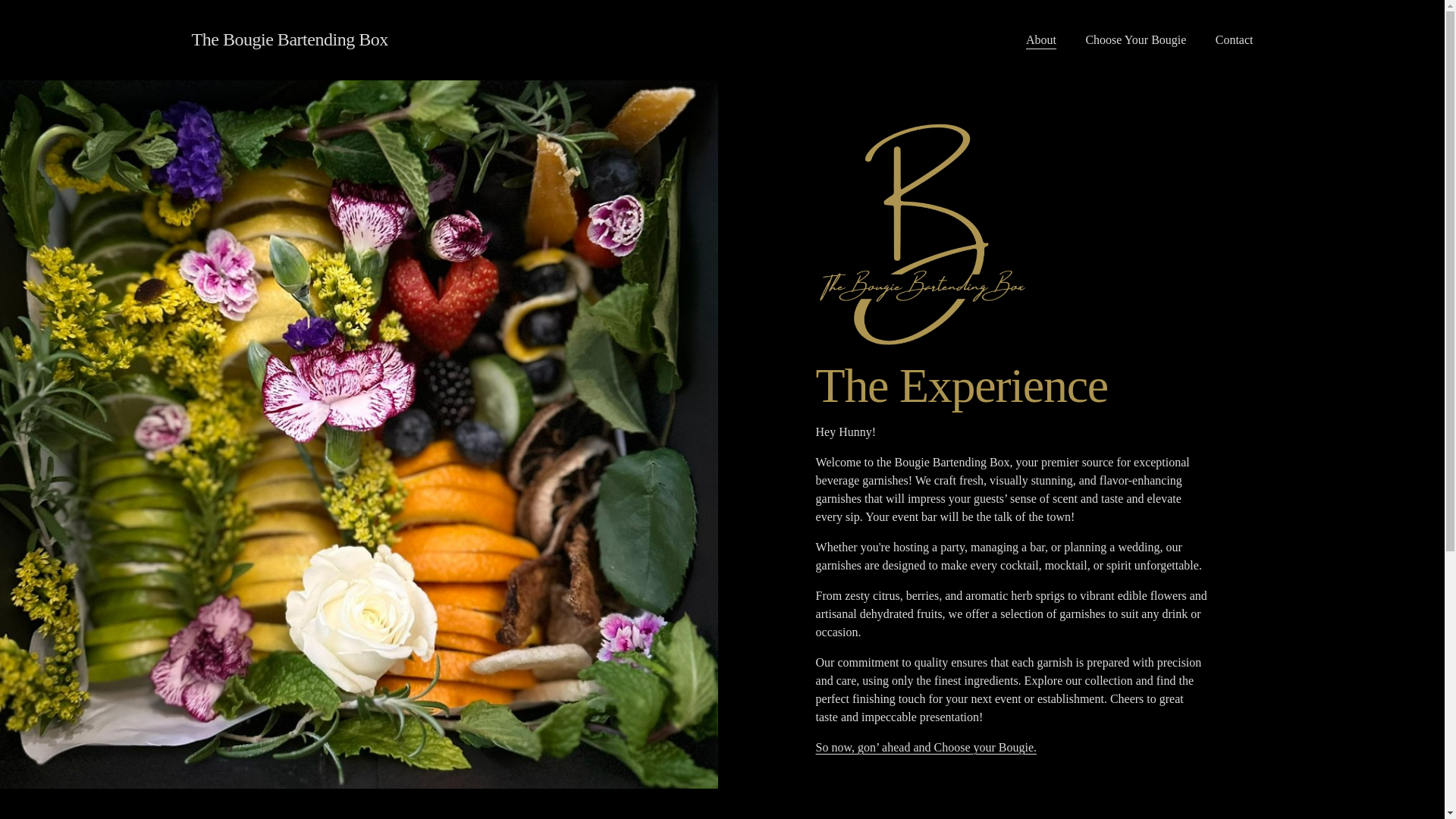 website screenshot of https://thebougiebartendingbox.com/