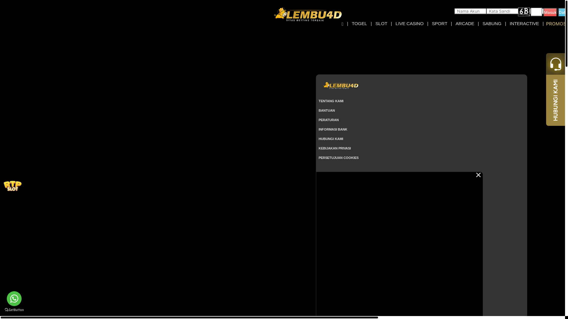 website screenshot of https://rajalembu4d.shop/