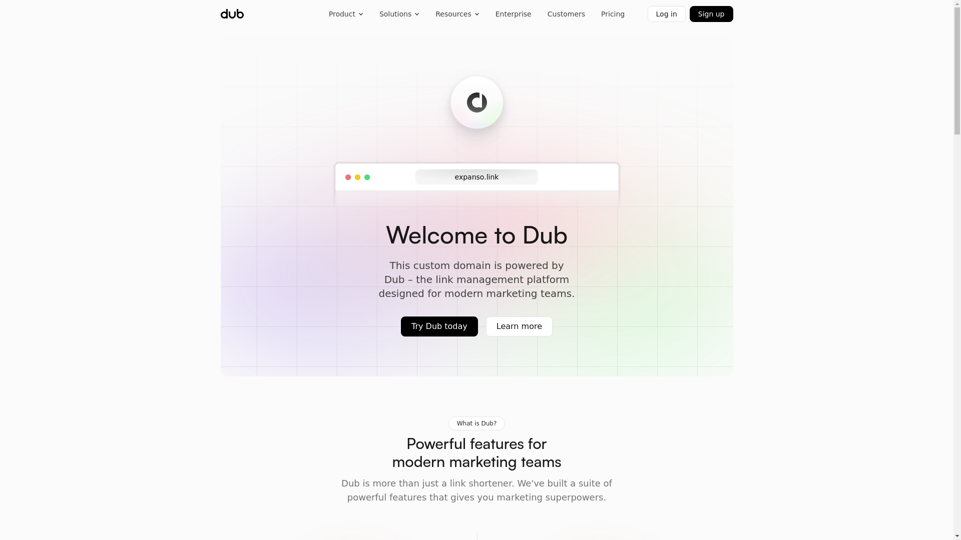 website screenshot of https://expanso.link/