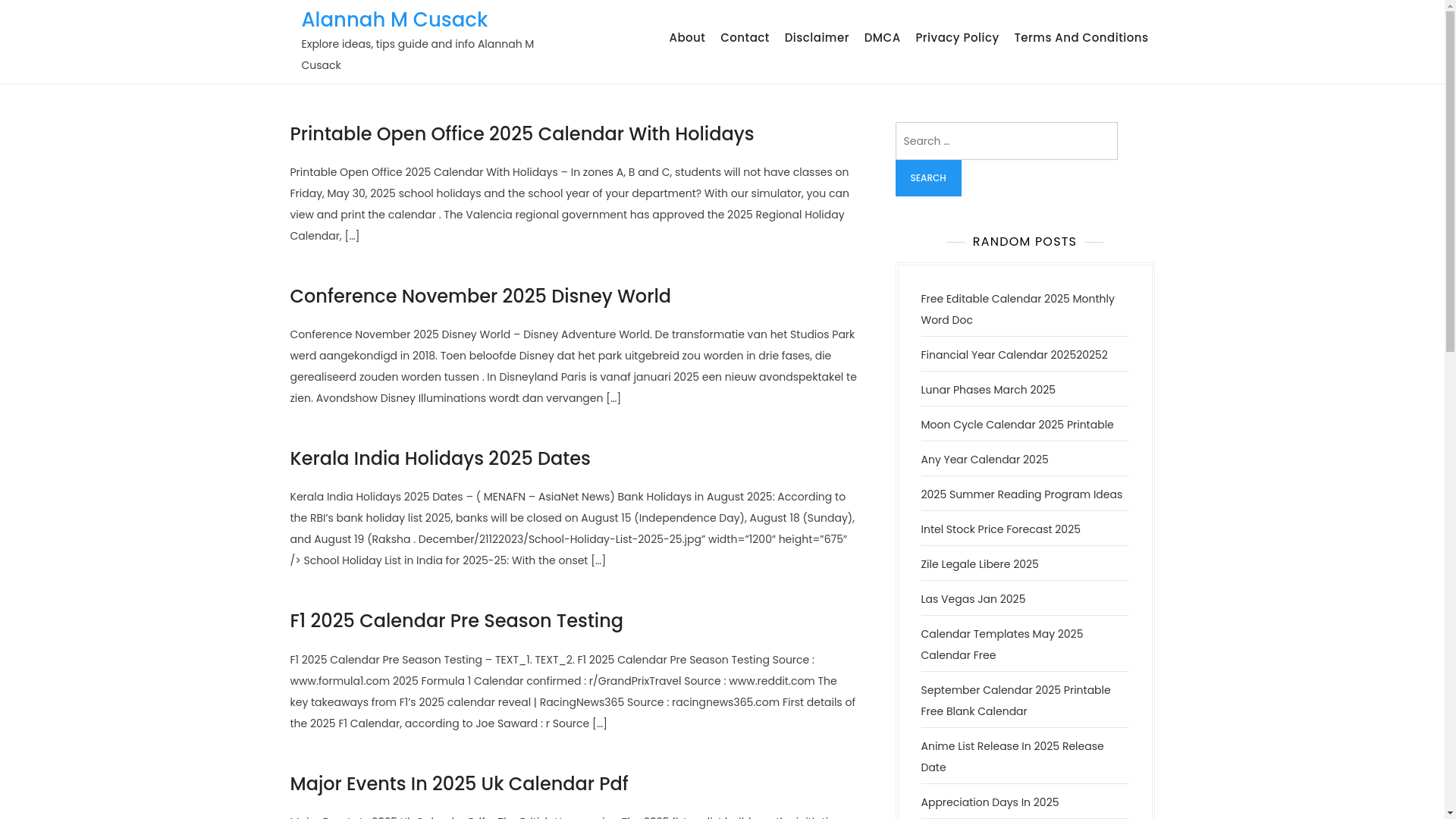 website screenshot of https://alannahmcusack.pages.dev/