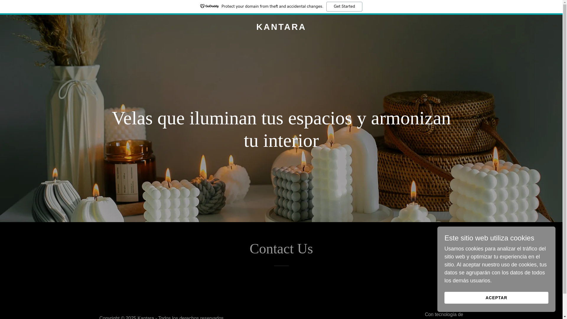 website screenshot of https://kantara.com.co/