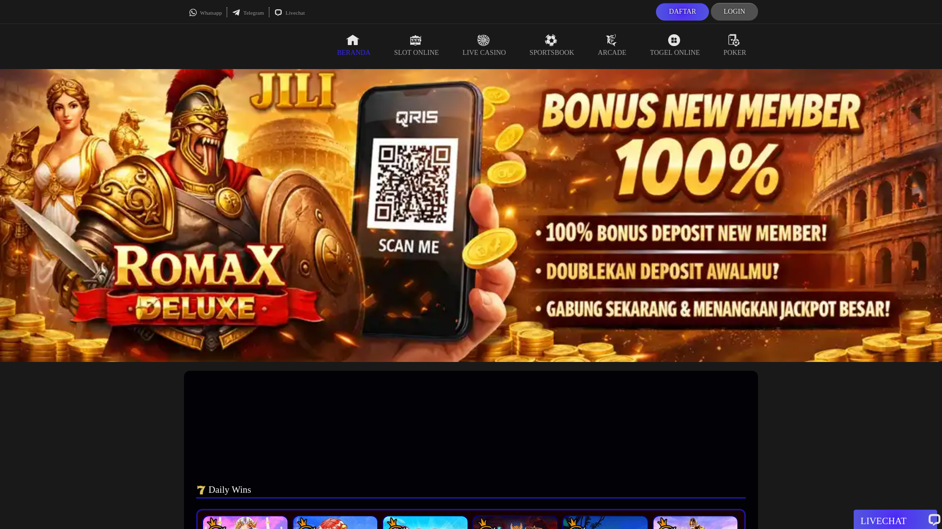 website screenshot of https://idr888daftar.com/