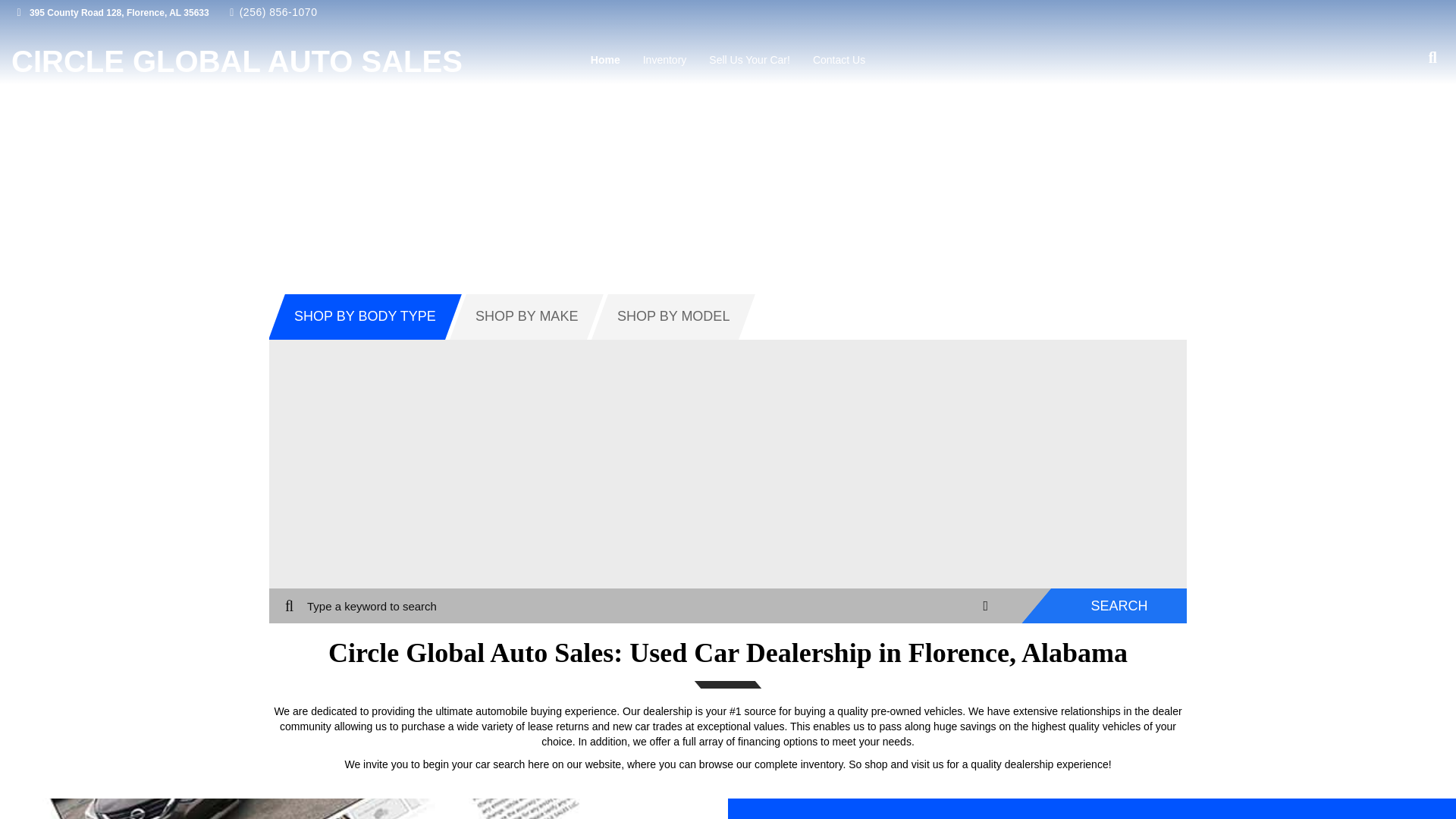 website screenshot of https://circleglobalautosales.com