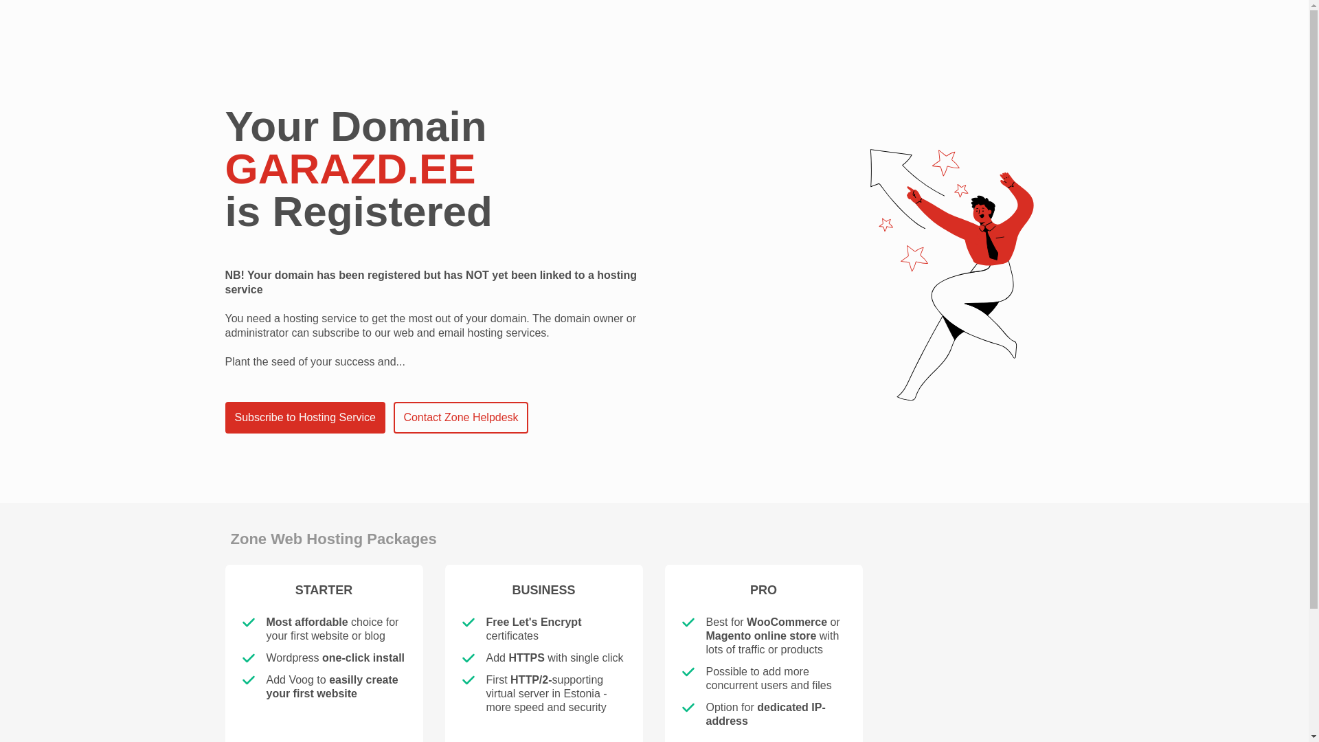 website screenshot of https://garazd.ee/