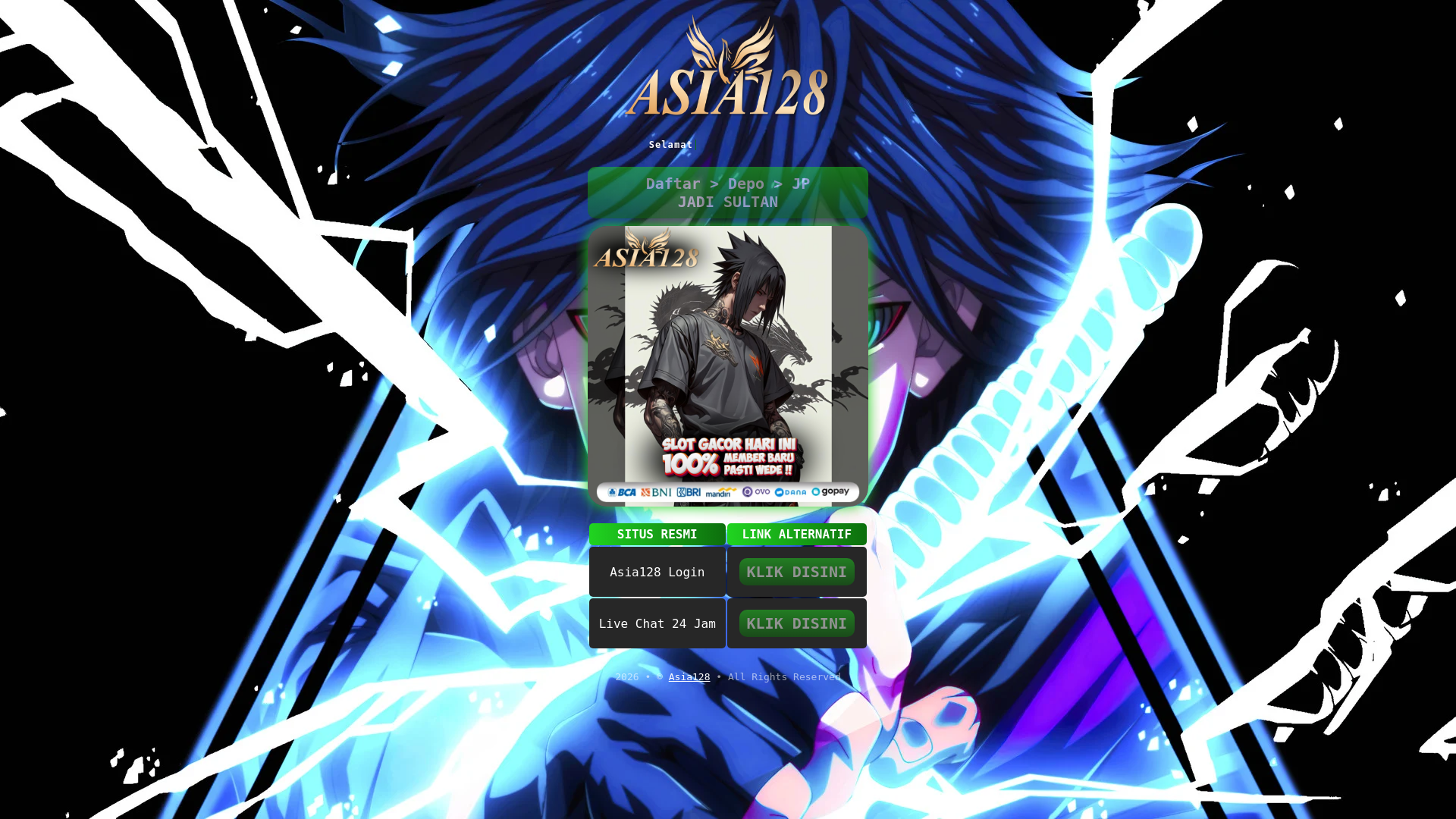 website screenshot of https://asia128hebatamp.pages.dev/