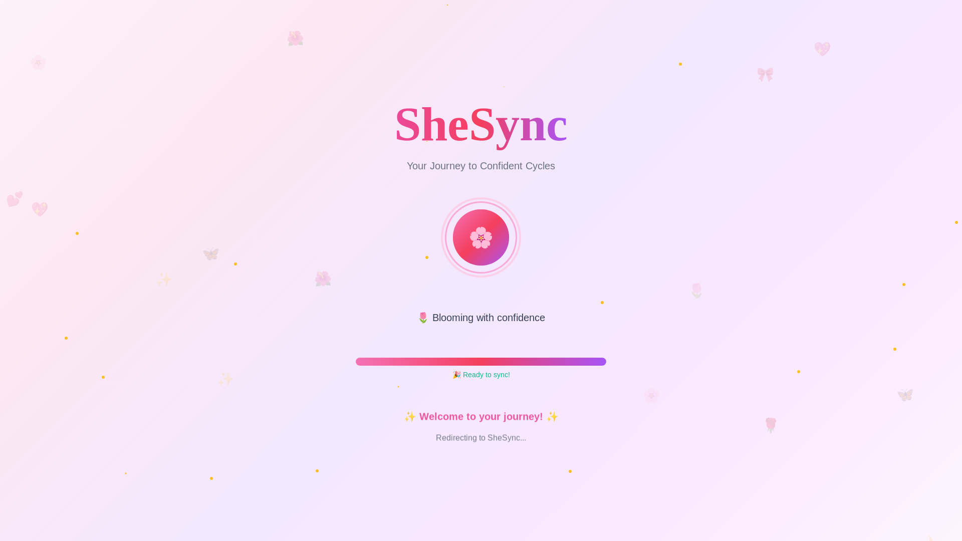 website screenshot of https://shesync.live/
