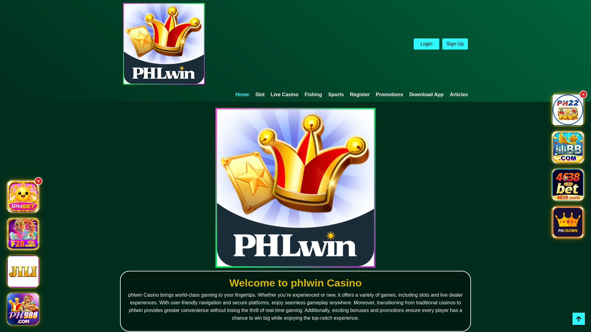 website screenshot of https://phlwinbuhay.com/