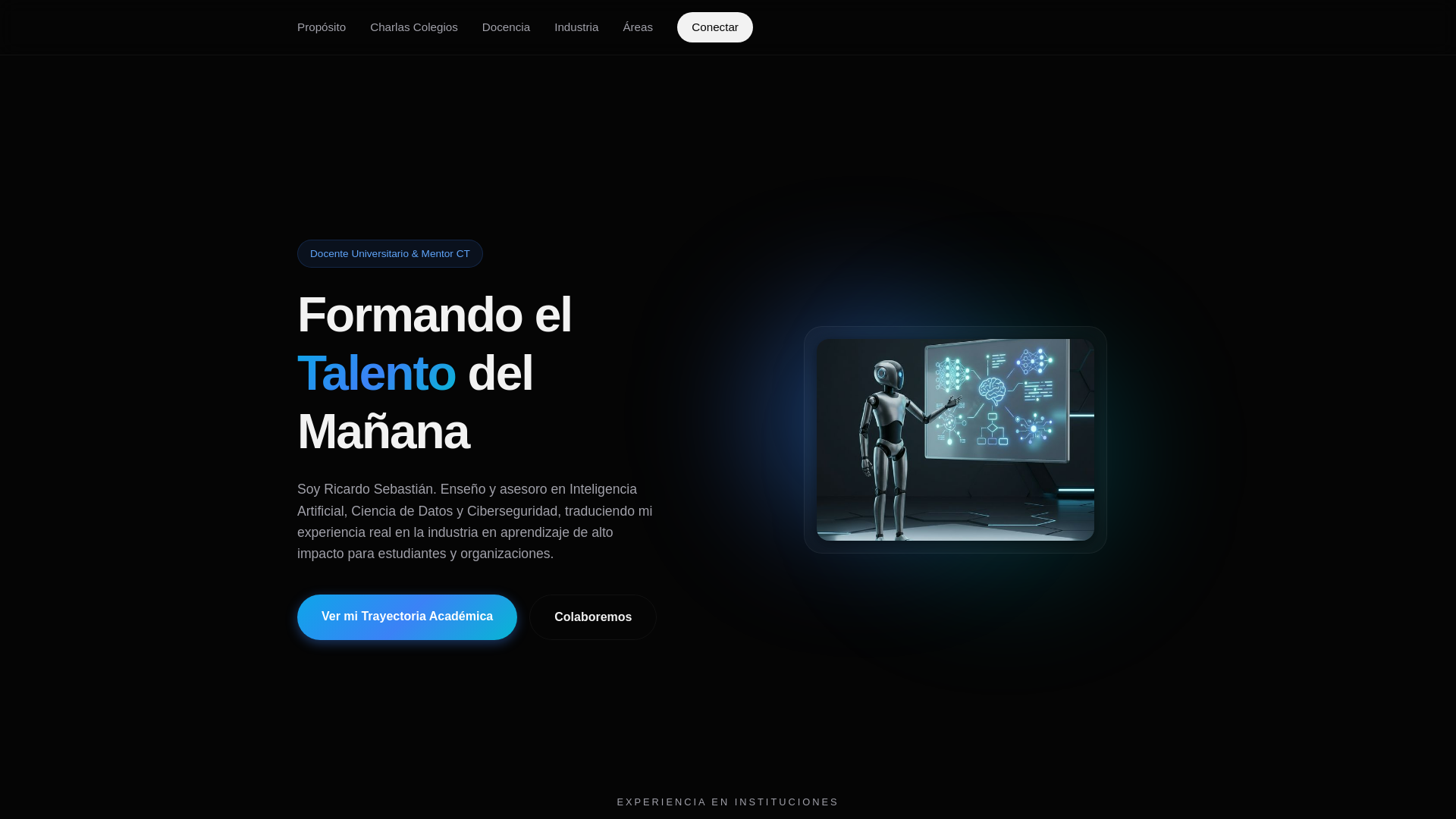 website screenshot of https://ricardosebastian.cl/