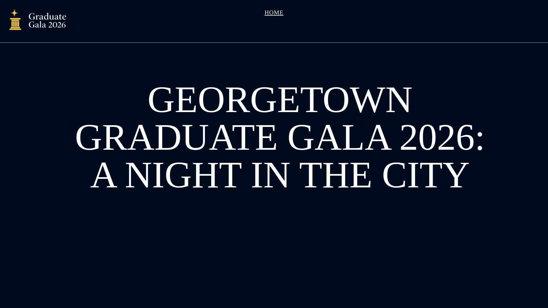 website screenshot of https://georgetowngraduategala2026.com/