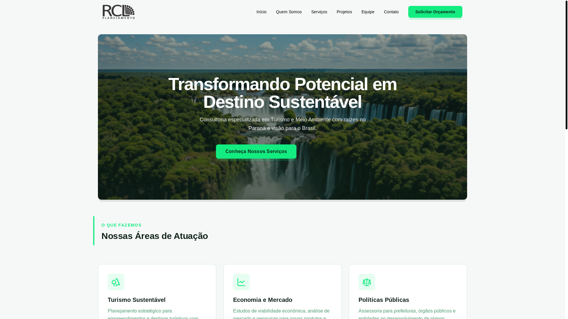 website screenshot of https://rclplanejamento.com.br/