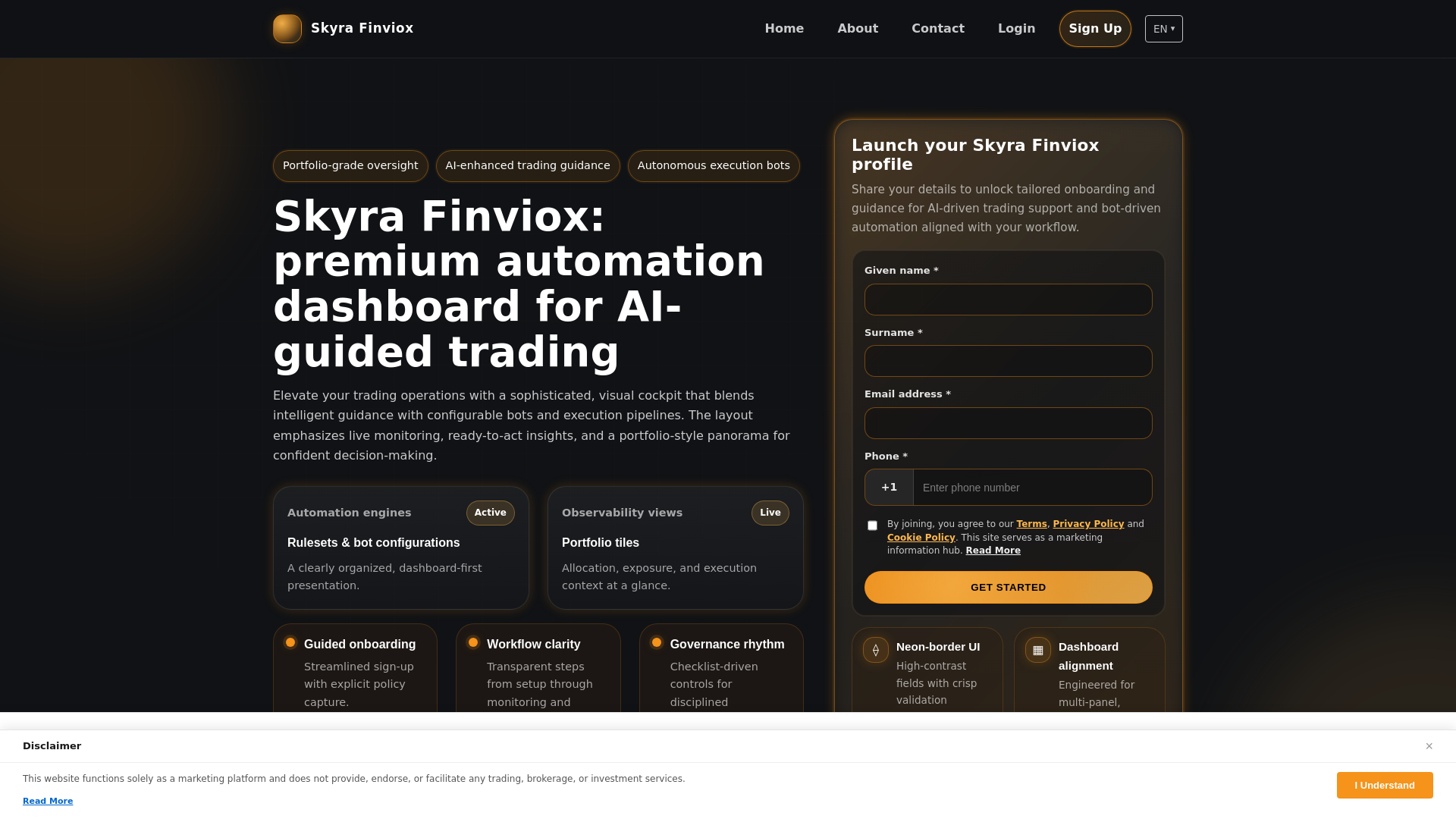 website screenshot of https://skyrafinviox.cfd/