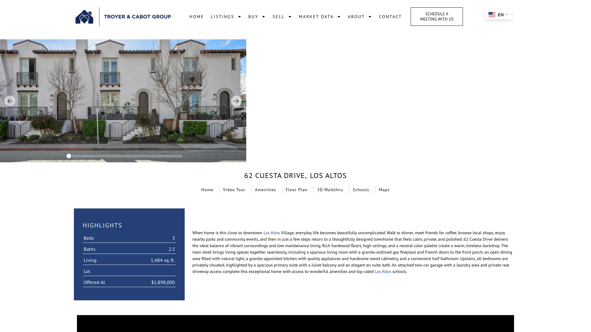 website screenshot of https://62cuesta.com/