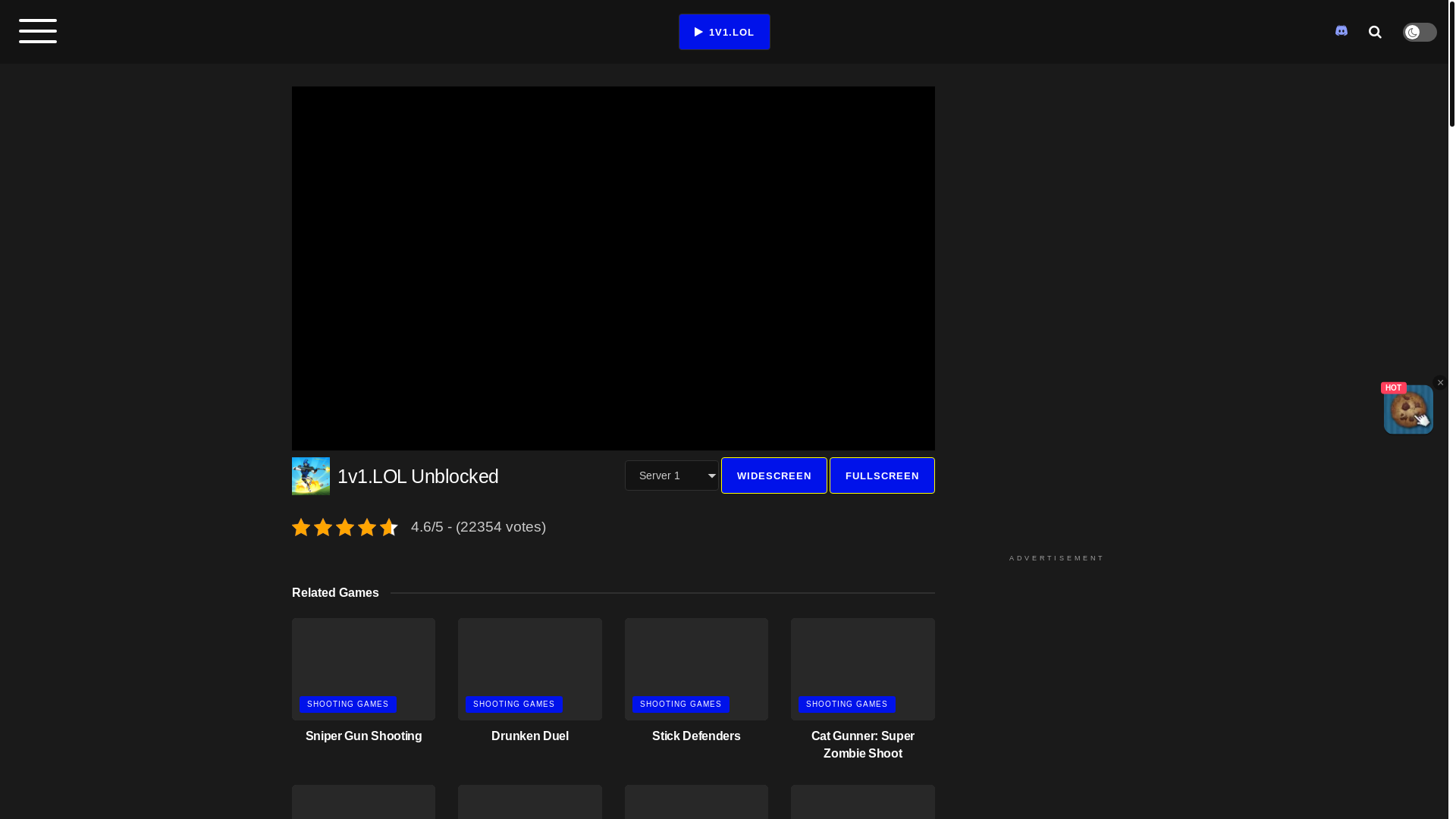 website screenshot of https://1v1lol.me/