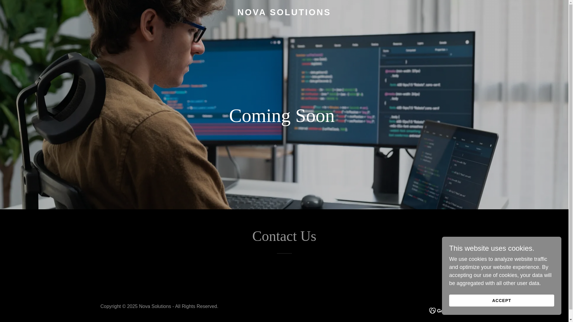 website screenshot of https://novanasolutions.in/