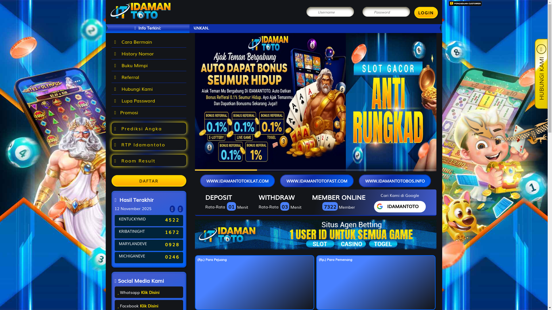 website screenshot of https://idamansatset.com/