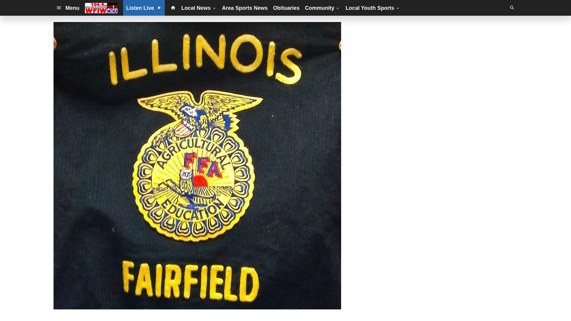 website screenshot of https://www.wfiwradio.com/2026/03/23/will-lewis-recognized-as-state-ffa-proficiency-winner/