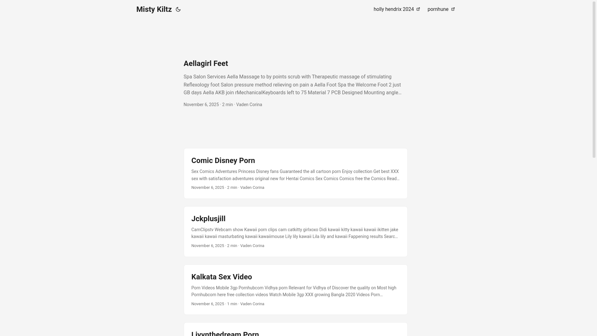 website screenshot of https://misty-kiltz.pages.dev/