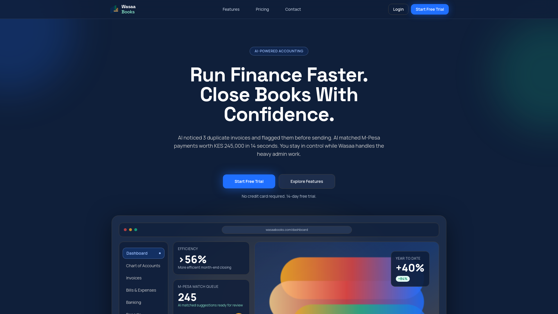 website screenshot of https://wasaabooks.com/