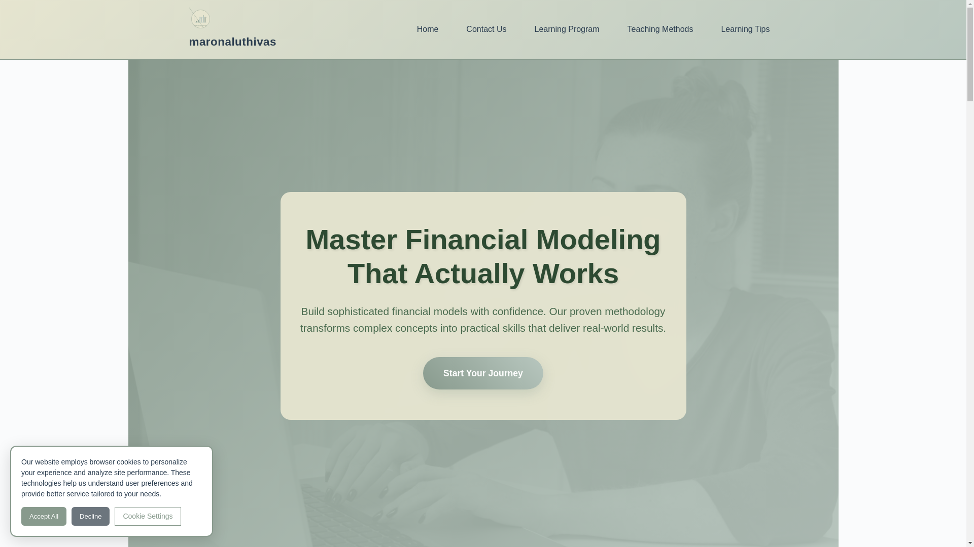 website screenshot of https://maronaluthivas.com/