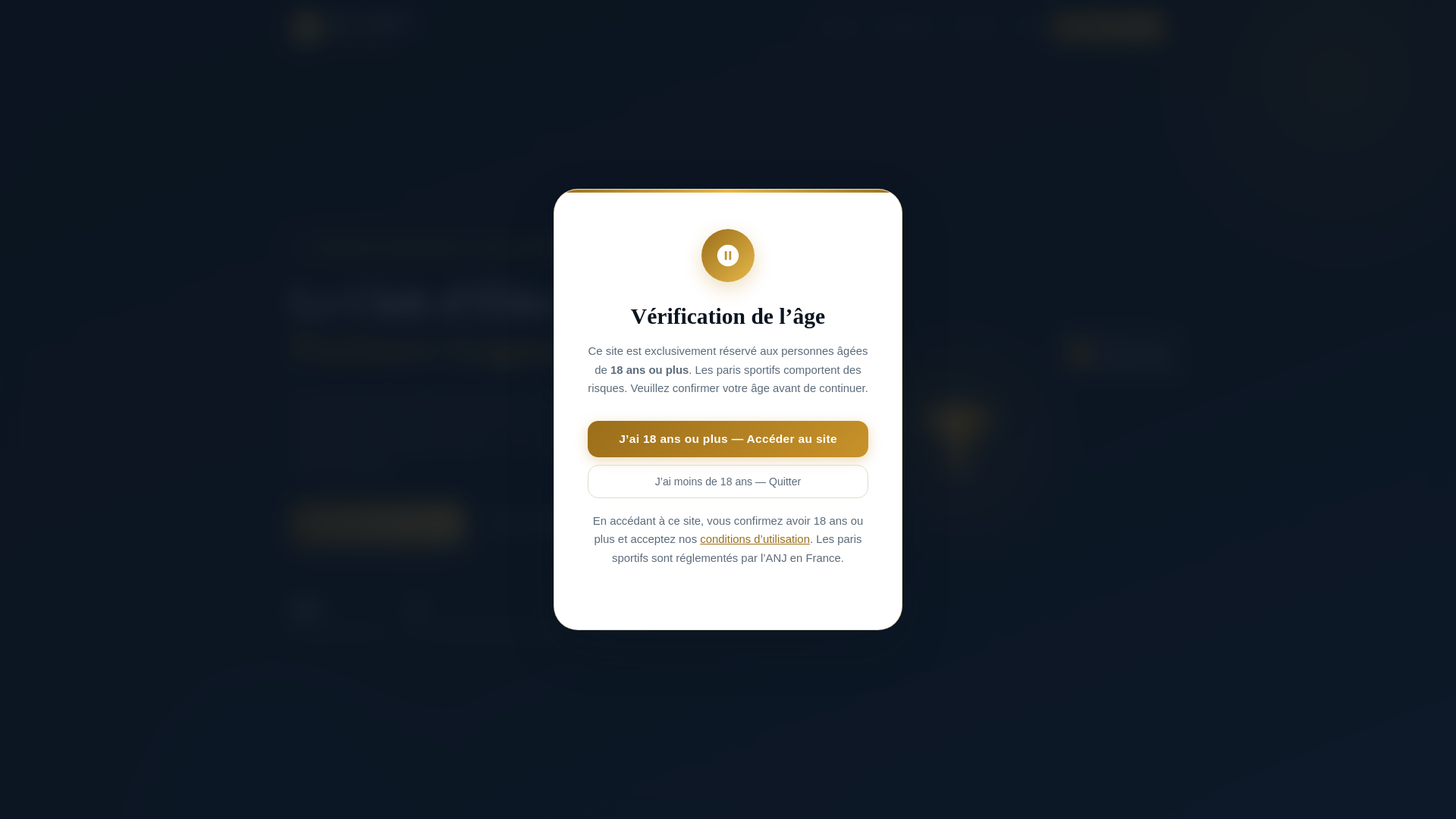 website screenshot of https://parisgagnanteliteclub.com/