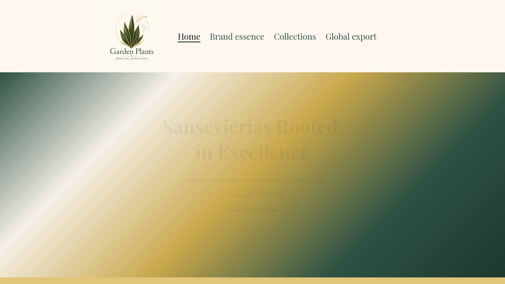 website screenshot of https://gardenplantsexport.com/