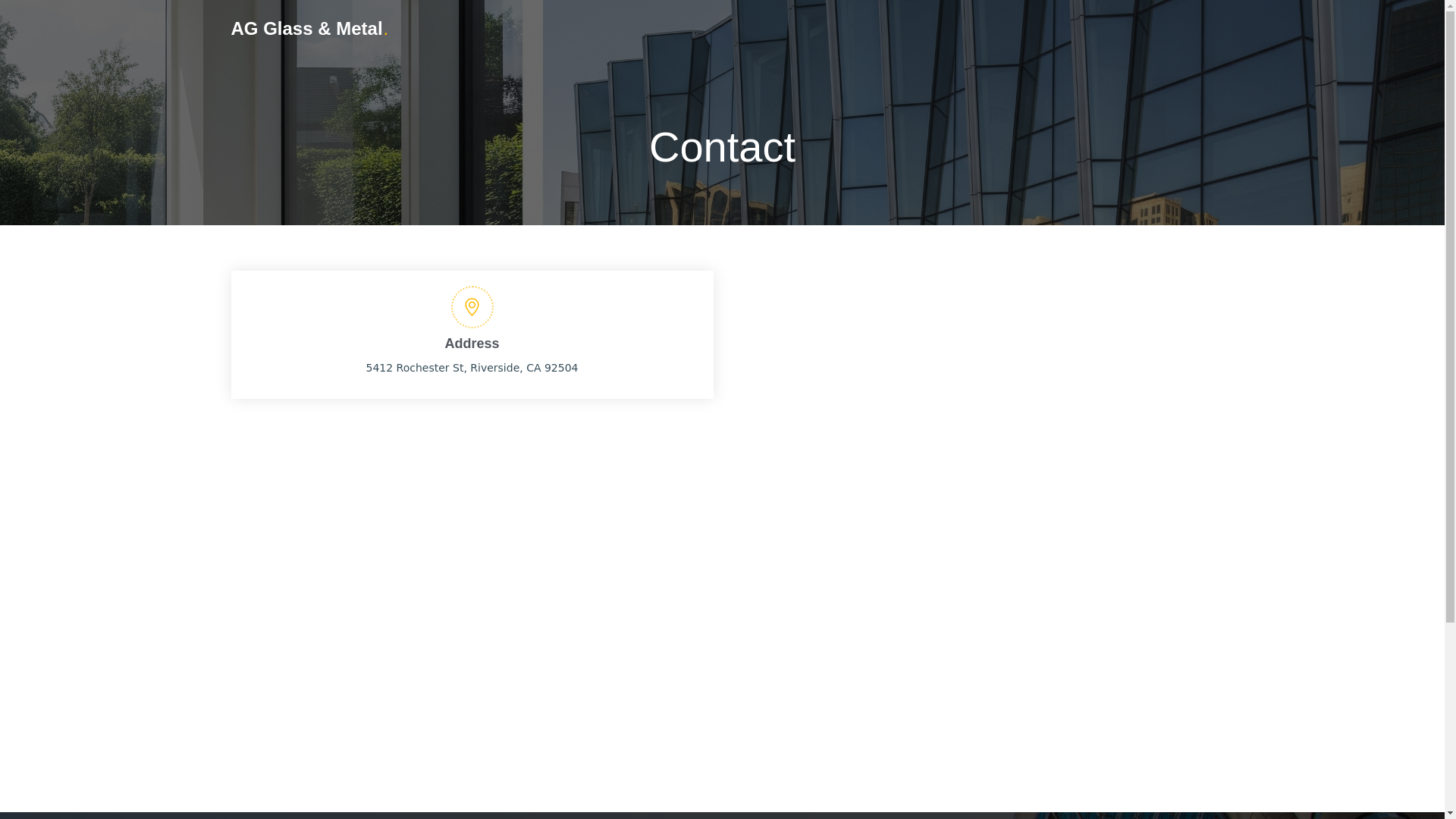 website screenshot of https://agglassandmetal.pages.dev/