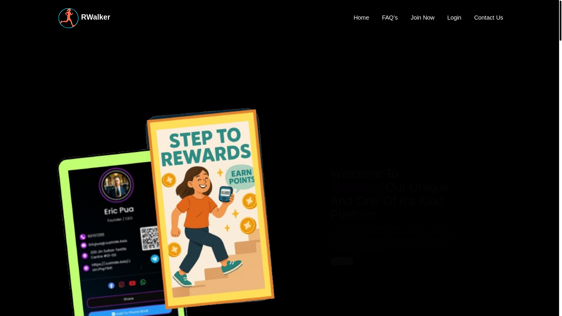 website screenshot of https://rwalker.asia/