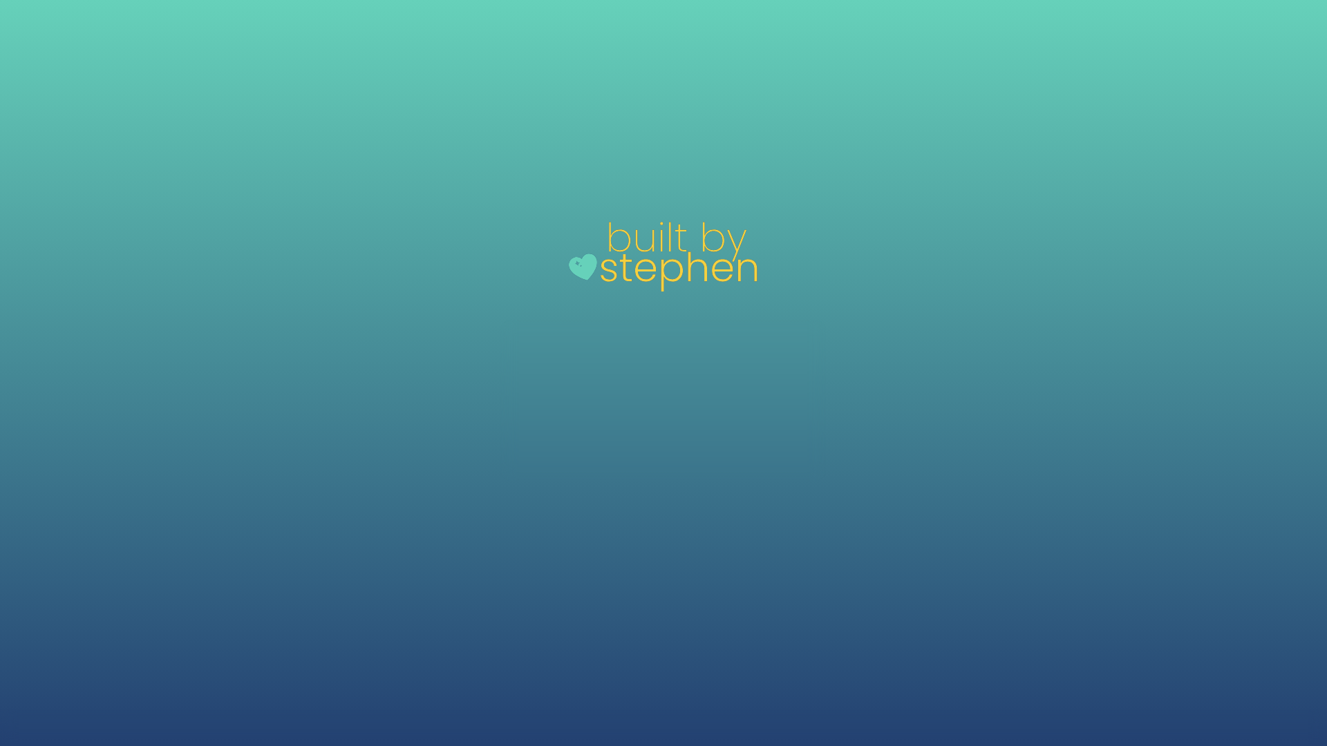 website screenshot of https://builtbystephen.me/