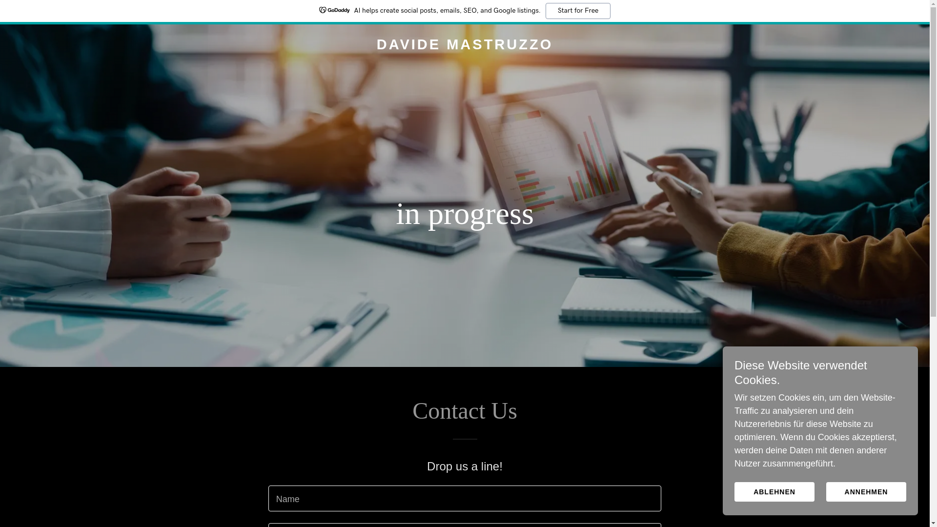website screenshot of https://davidemastruzzo.com/