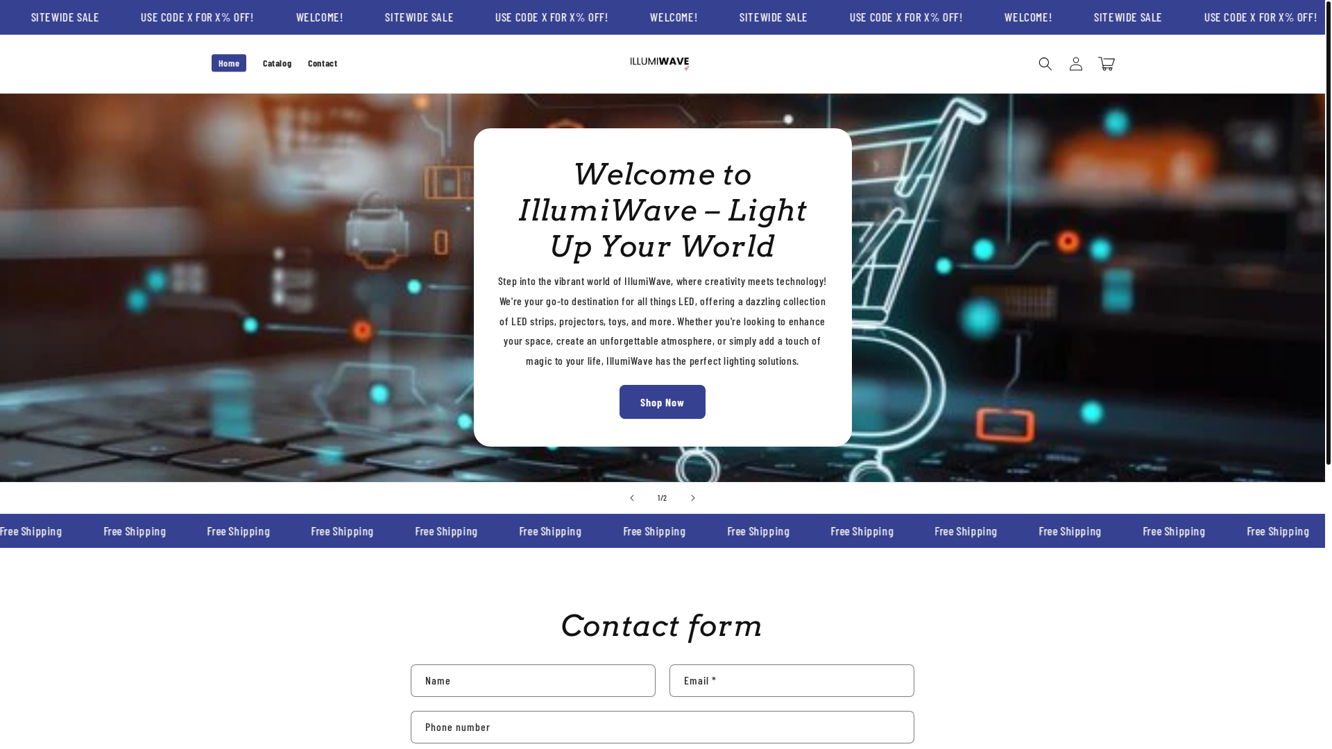 website screenshot of https://illumiwavemarket.com/