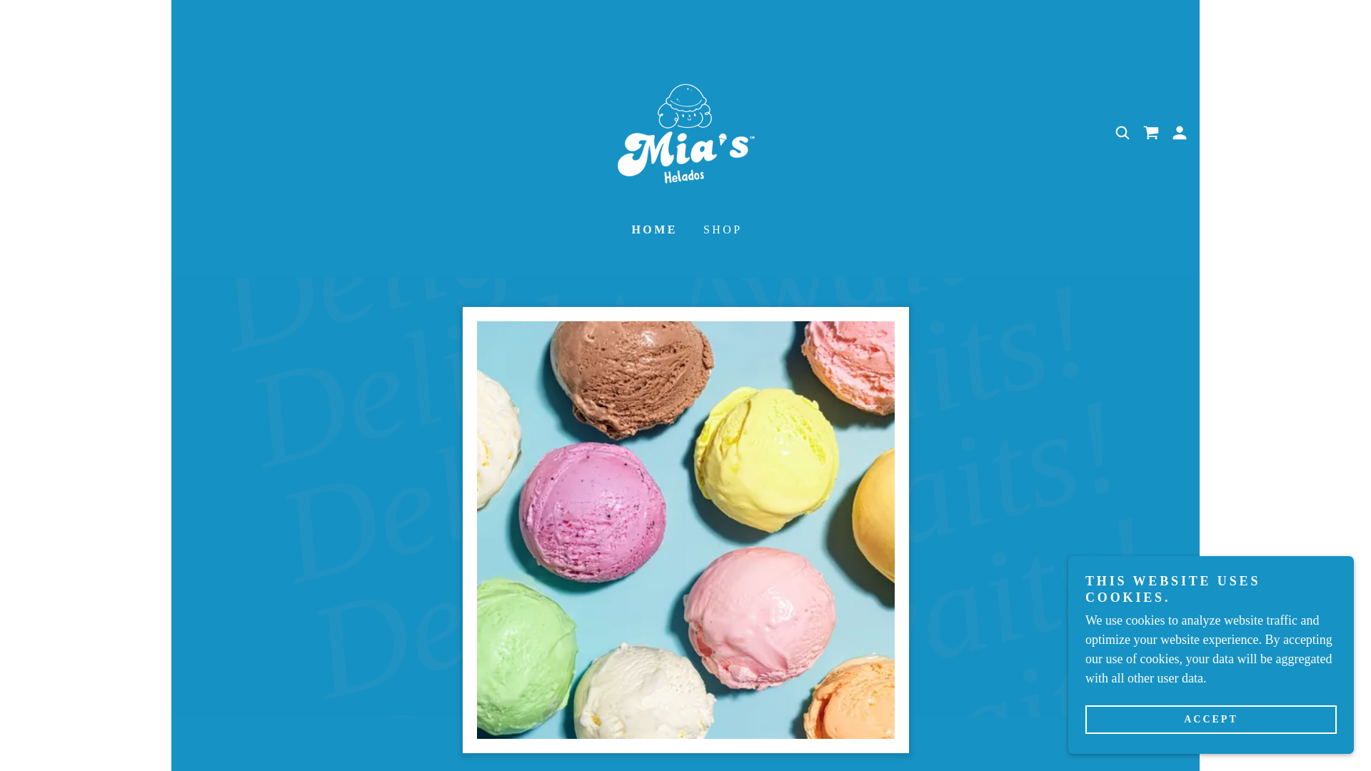 website screenshot of https://miashelados.com/