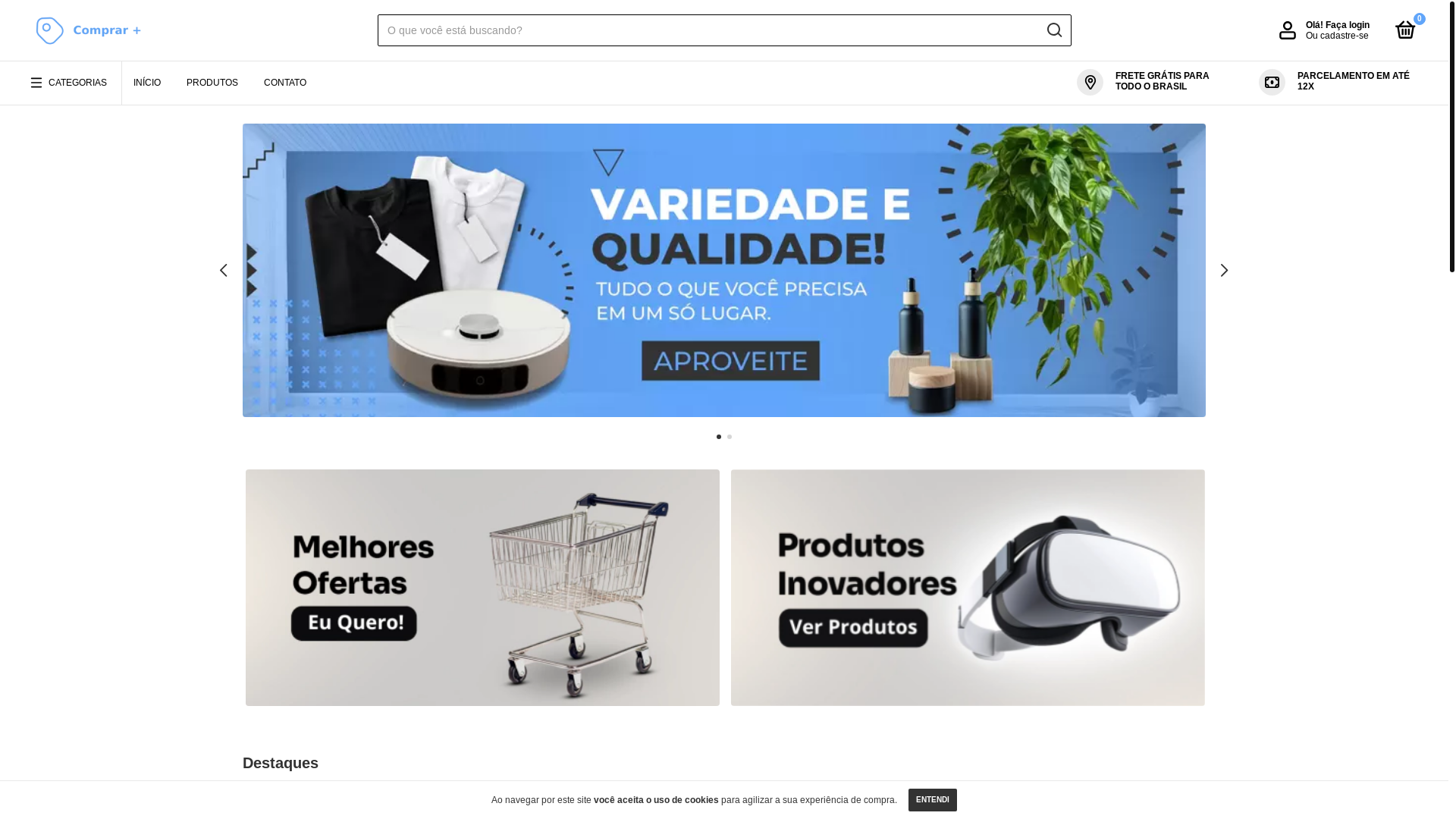 website screenshot of https://comprarmaisshop.com/