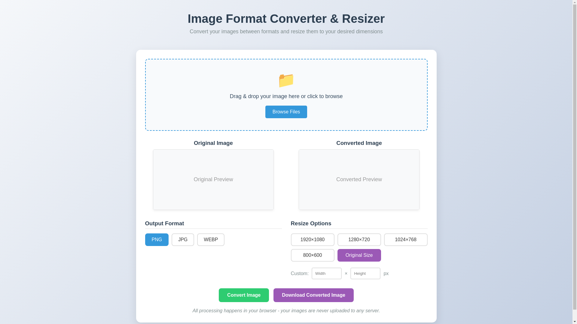 website screenshot of https://imageconverters.pages.dev/