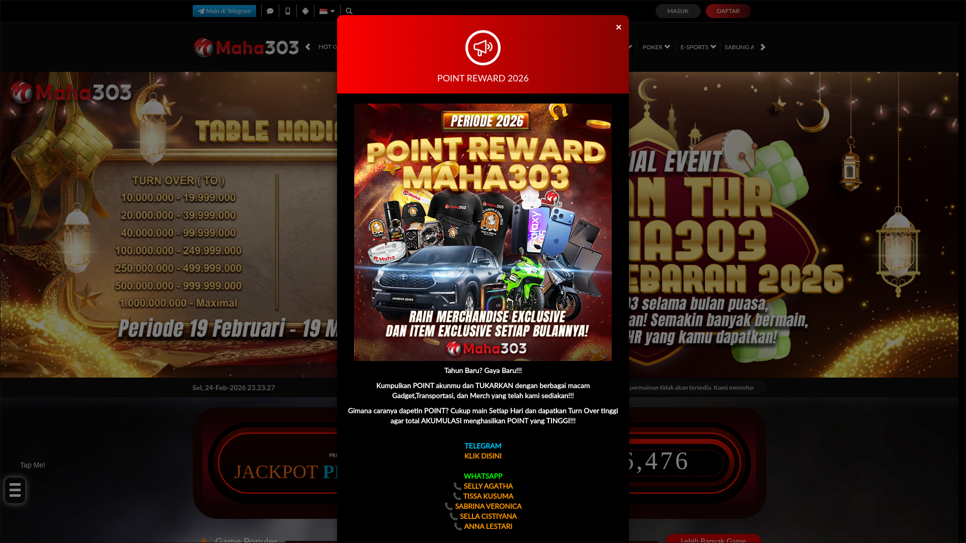 website screenshot of https://maha303danila.com/