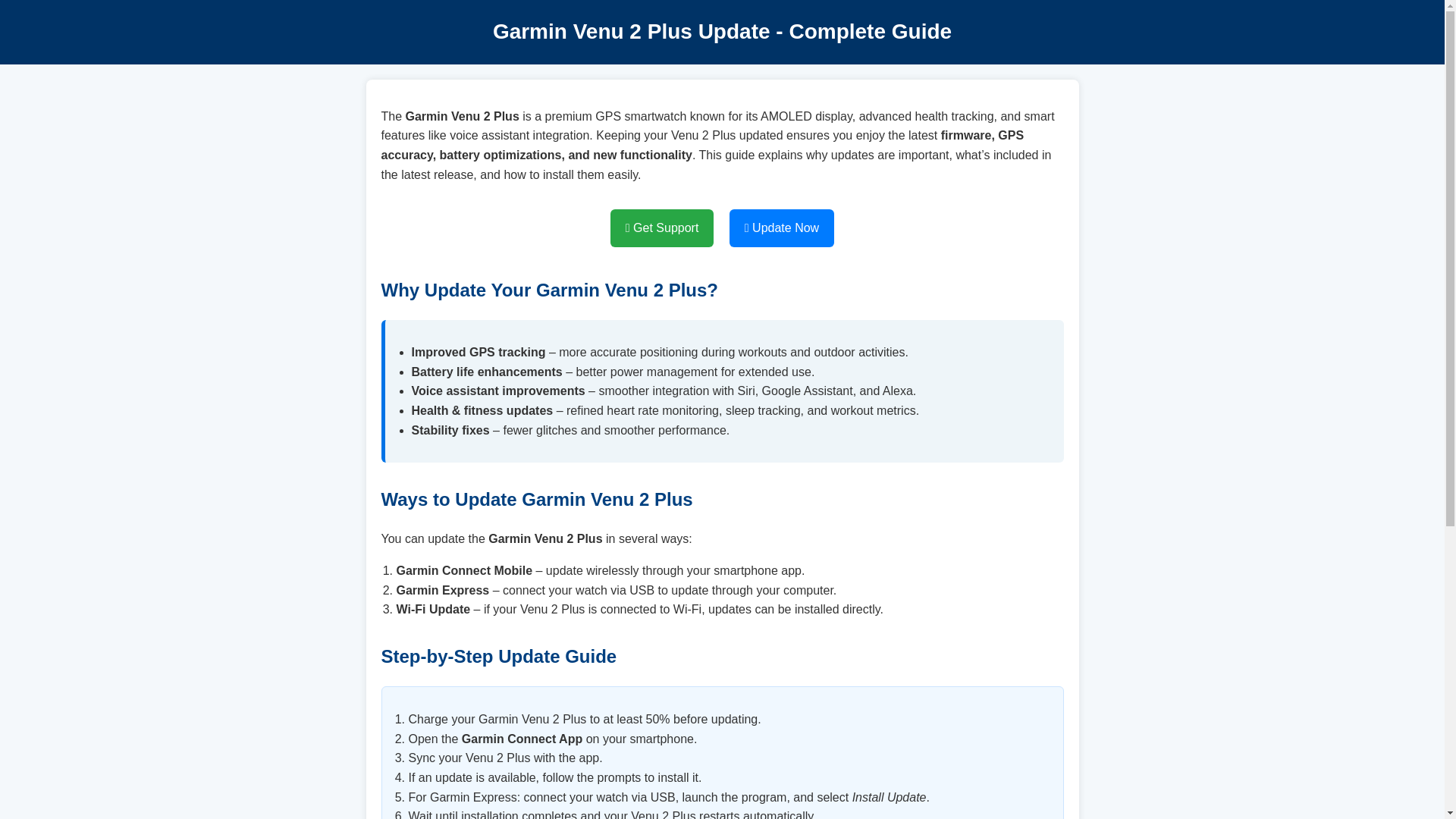website screenshot of https://garmin-venu-2-plus-updates.pages.dev/