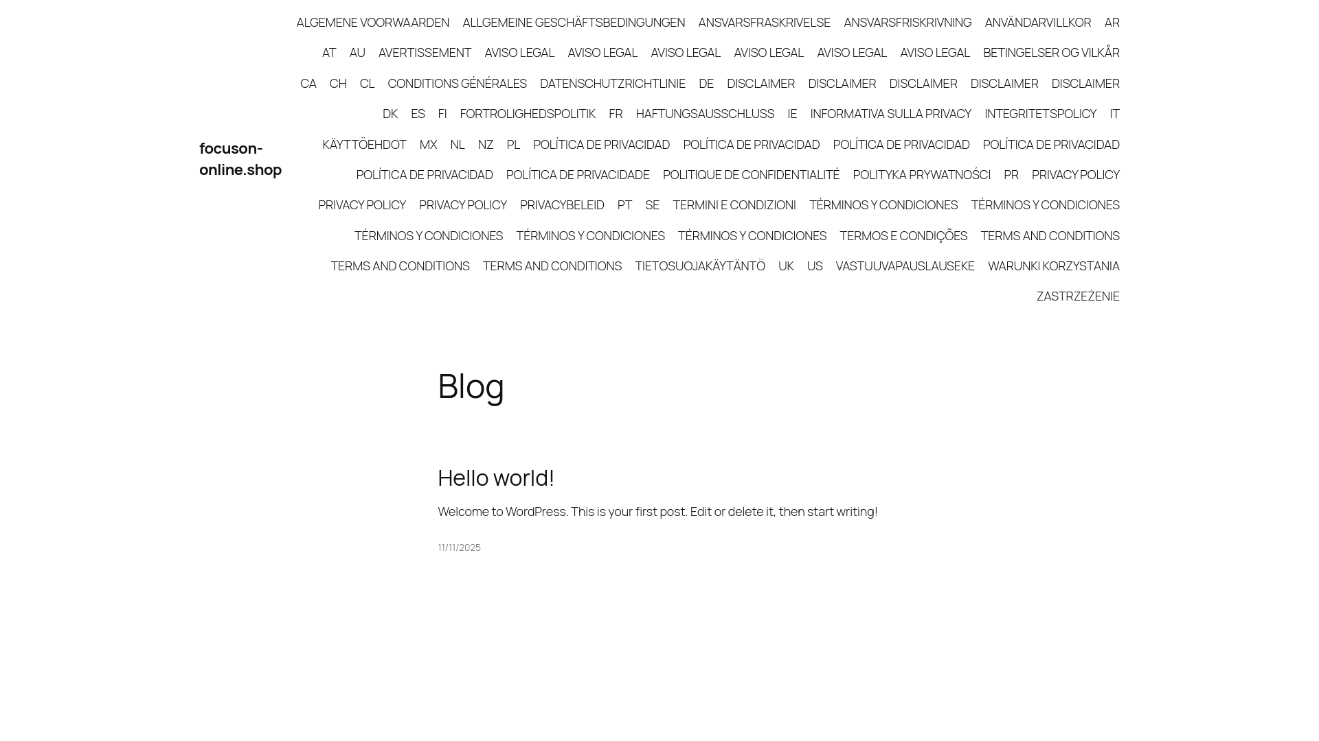 website screenshot of https://focuson-online.shop/