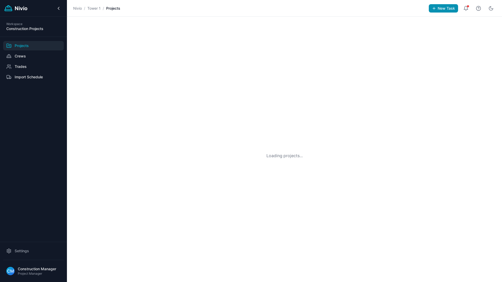 website screenshot of https://nivio-frontend.pages.dev/
